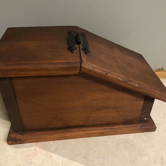 Unbranded Other - Antique /Vintage Wooden Recipe Box Card  COUNTRYSIDE Pioneer, organizer 11x6.5